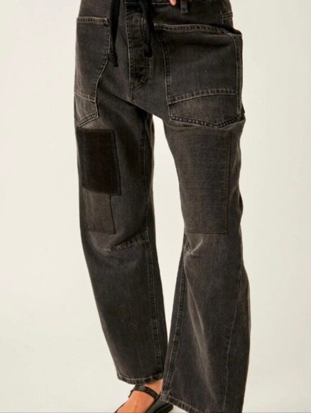 Free People Moxie Low-Slung Barrel Jeans